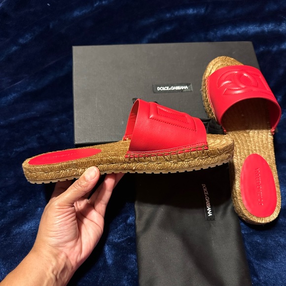 Dolce & Gabbana Red espadrilles size 8 - Picture 2 of 5